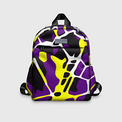 Детский рюкзак Яркие пятнистые узоры, цвет: 3D-принт