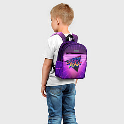 Детский рюкзак Retro wave triangle, цвет: 3D-принт — фото 2