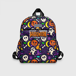 Детский рюкзак Хэллоуин-сладость или гадость, цвет: 3D-принт