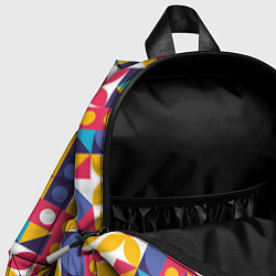 Детский рюкзак Геометрический орнамент Паттерн, цвет: 3D-принт — фото 2