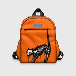 Детский рюкзак Котик скелетик - Хеллоуин