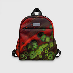 Детский рюкзак Абстрактные красный песок и зелёные камни