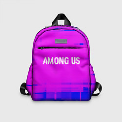 Детский рюкзак Among Us glitch text effect: символ сверху, цвет: 3D-принт
