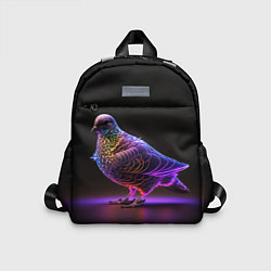 Детский рюкзак Неоновый голубь, цвет: 3D-принт