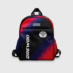 Детский рюкзак Daewoo красный карбон, цвет: 3D-принт