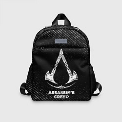 Детский рюкзак Assassins Creed с потертостями на темном фоне, цвет: 3D-принт