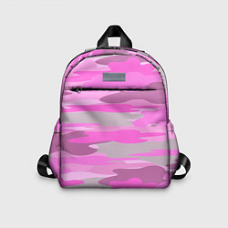 Детский рюкзак Милитари детский девчачий розовый, цвет: 3D-принт