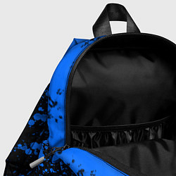 Детский рюкзак Радужные друзья Синий - брызги краски, цвет: 3D-принт — фото 2