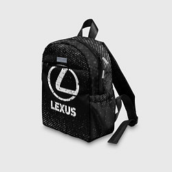 Детский рюкзак Lexus с потертостями на темном фоне, цвет: 3D-принт — фото 2