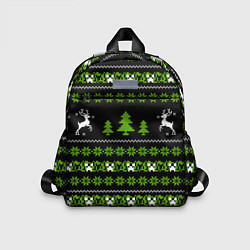 Детский рюкзак Новогодний свитер - Крипер, цвет: 3D-принт