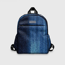 Детский рюкзак Синие блёстки во тьме, цвет: 3D-принт