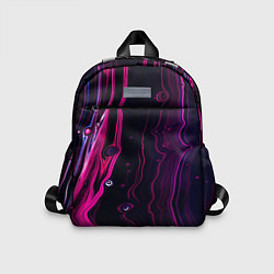 Детский рюкзак Фиолетовые линии песка во тьме, цвет: 3D-принт