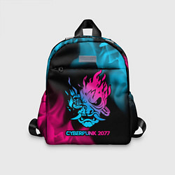 Детский рюкзак Cyberpunk 2077 - neon gradient, цвет: 3D-принт
