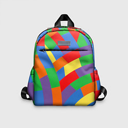 Детский рюкзак Разноцветные текстуры и паттерны, цвет: 3D-принт
