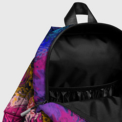 Детский рюкзак Смайлик с брызгами краски, цвет: 3D-принт — фото 2
