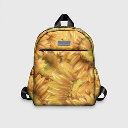 Детский рюкзак Подсолнухи, цвет: 3D-принт