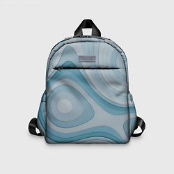 Детский рюкзак Волнообразные синие текстуры, цвет: 3D-принт
