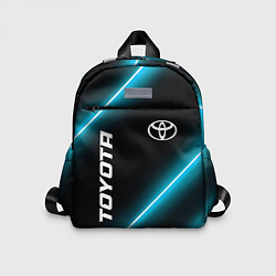 Детский рюкзак Toyota неоновые лампы, цвет: 3D-принт