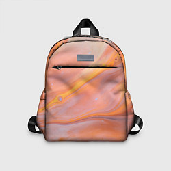 Детский рюкзак Оранжевая река и краски, цвет: 3D-принт