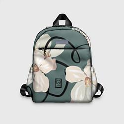 Детский рюкзак Цветы и линии, цвет: 3D-принт