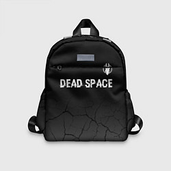 Детский рюкзак Dead Space glitch на темном фоне: символ сверху, цвет: 3D-принт