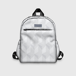 Детский рюкзак Абстрактная серая геометрическая текстура, цвет: 3D-принт