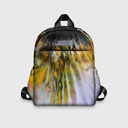 Детский рюкзак Красочные абстрактные волны и линии, цвет: 3D-принт
