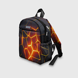 Детский рюкзак Огненные трещины, цвет: 3D-принт — фото 2