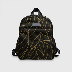 Детский рюкзак Золотые листья градиент, цвет: 3D-принт