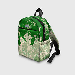 Детский рюкзак Абстракция в зелёных тонах, цвет: 3D-принт — фото 2