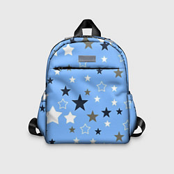Детский рюкзак Звёзды на голубом фоне, цвет: 3D-принт
