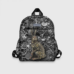 Детский рюкзак Металлический заяц - стимпанк, цвет: 3D-принт
