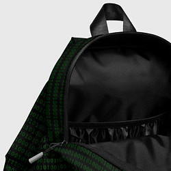 Детский рюкзак Однотонный двоичный код, цвет: 3D-принт — фото 2
