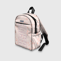 Детский рюкзак Настя по-вертикали с розовым фоном, цвет: 3D-принт — фото 2