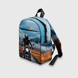 Детский рюкзак Мотоцикл в горах, цвет: 3D-принт — фото 2