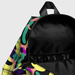 Детский рюкзак Неоновый камуфляж, цвет: 3D-принт — фото 2