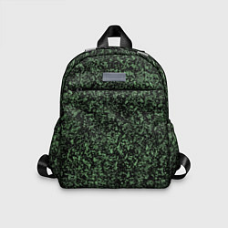 Детский рюкзак Черный и зеленый камуфляжный, цвет: 3D-принт