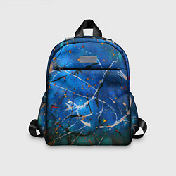 Детский рюкзак Тёмно-синий туман и краски, цвет: 3D-принт