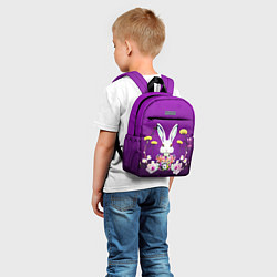 Детский рюкзак Кролик с одуванчиками, цвет: 3D-принт — фото 2