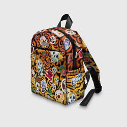 Детский рюкзак Черепа на фоне узорчика, цвет: 3D-принт — фото 2