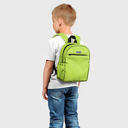 Детский рюкзак Текстурированный ярко зеленый салатовый, цвет: 3D-принт — фото 2