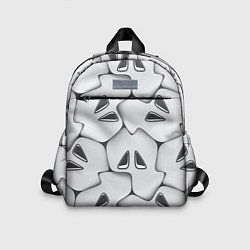 Детский рюкзак Металло-чешуйчатая серая броня, цвет: 3D-принт