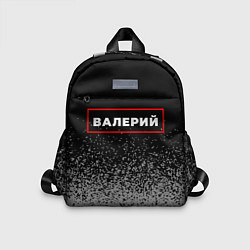 Детский рюкзак Валерий - в красной рамке на темном, цвет: 3D-принт