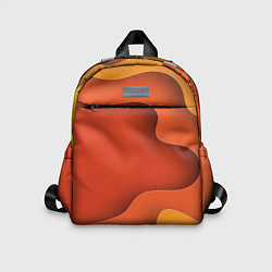 Детский рюкзак Оранжево-жёлтый разлом, цвет: 3D-принт