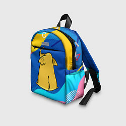 Детский рюкзак Желтый слон вид сзади, цвет: 3D-принт — фото 2