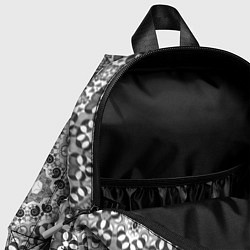 Детский рюкзак Черно-белый орнамент мандала, цвет: 3D-принт — фото 2