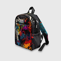 Детский рюкзак Волк, яркие цвета, цвет: 3D-принт — фото 2