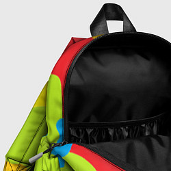 Детский рюкзак Кляксы разноцветные - детский камуфляж, цвет: 3D-принт — фото 2