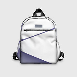 Детский рюкзак Абстрактный белый и фиолетовый паттерн