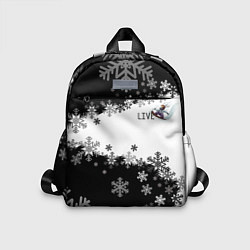 Детский рюкзак Сноуборд черно-белый, цвет: 3D-принт
